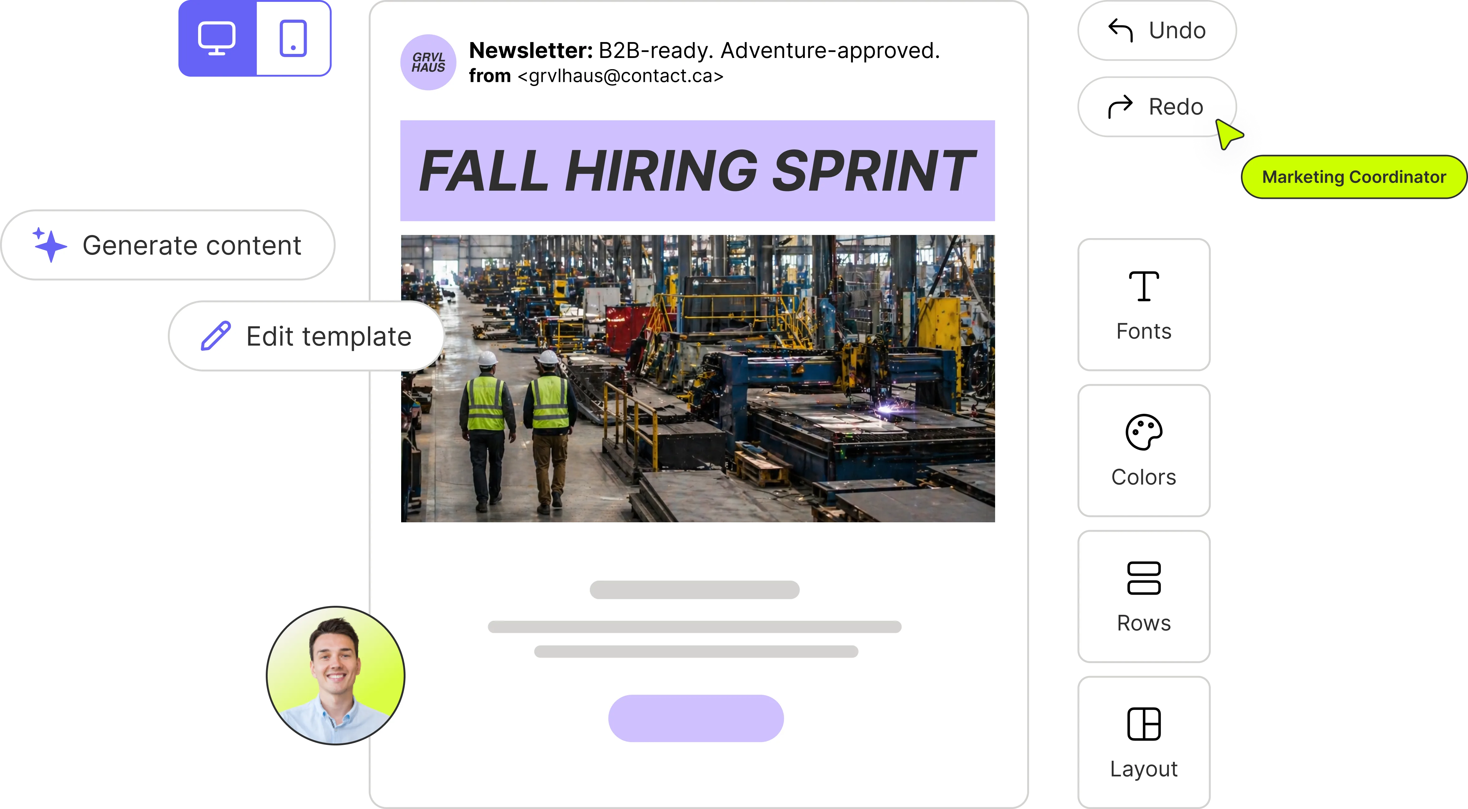 Glowtify image editor preview