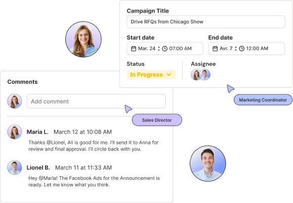 Glowtify team collaboration preview