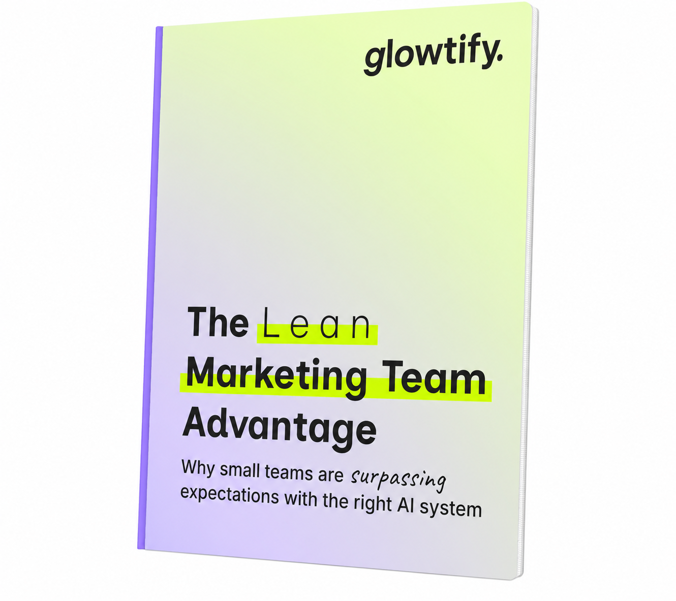 The Lean Marketing Team Advantage white paper cover