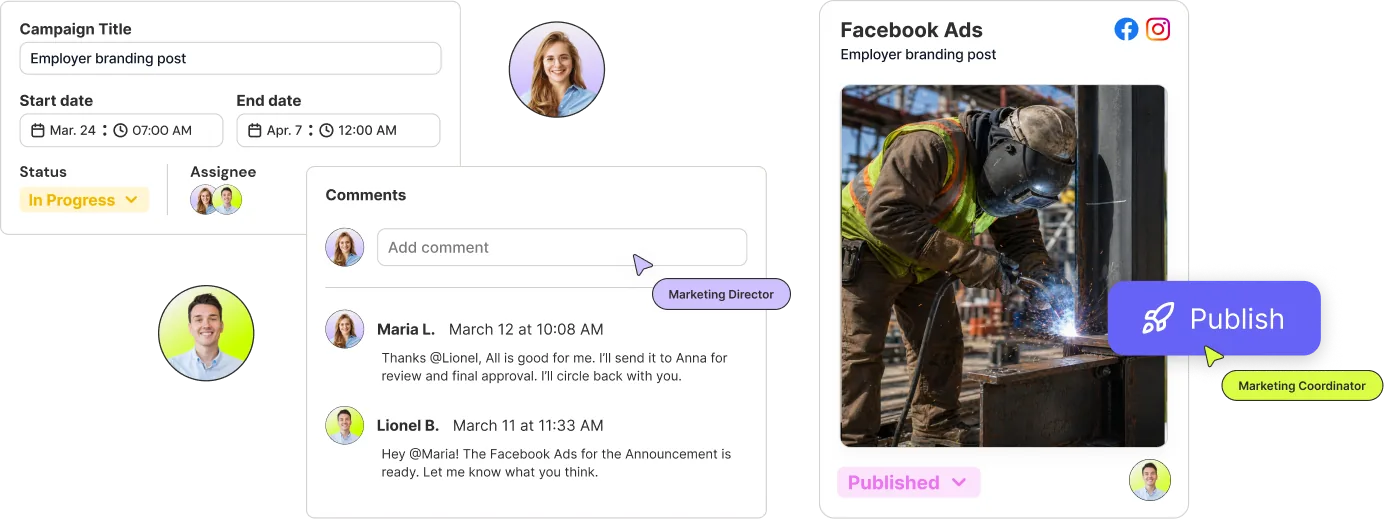 Glowtify publish workflow preview